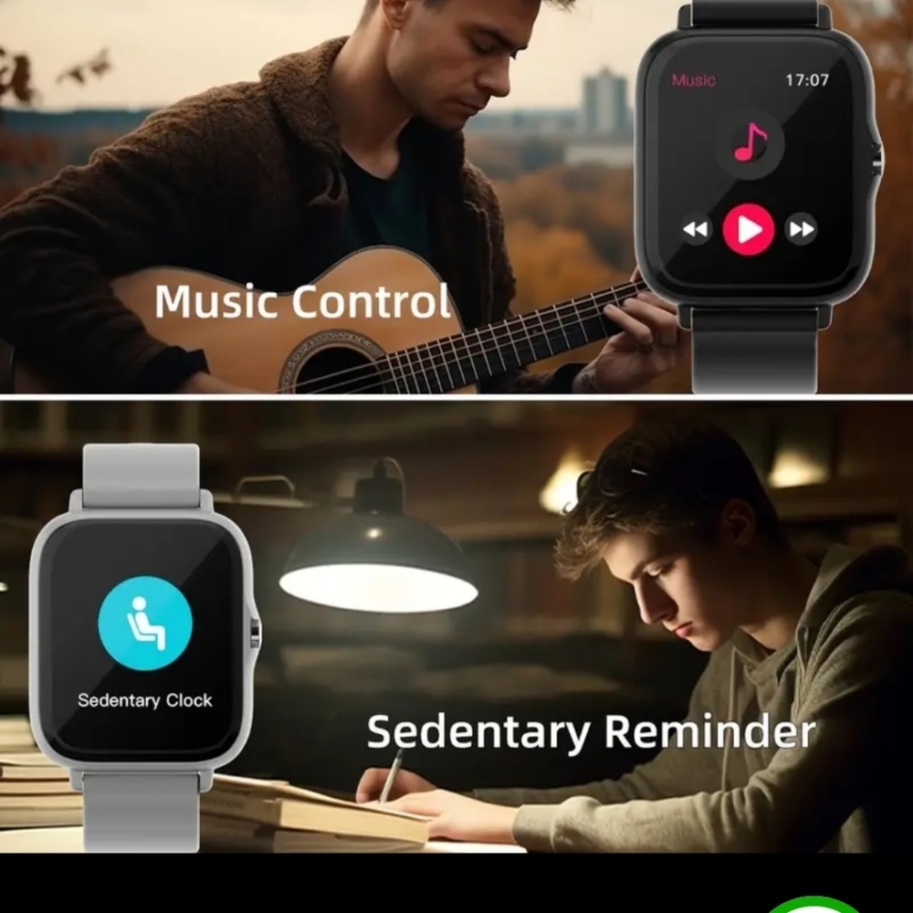 DesertCat Smart Watch - Black NEW - Picture 8 of 11